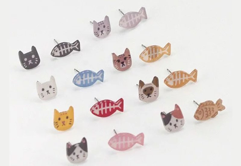 日日野餐 貓貓耳環耳夾別針(多款可選)